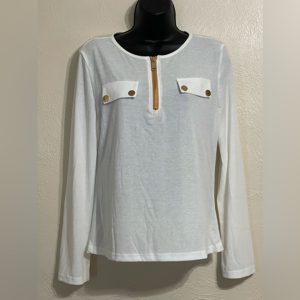 ChicMe, size XL, white and gold.